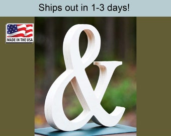 Wooden Ampersand Photography prop, Wooden Alphabet Letters, DIY, Engagement, Wedding Decor, Photography Props, Weddings