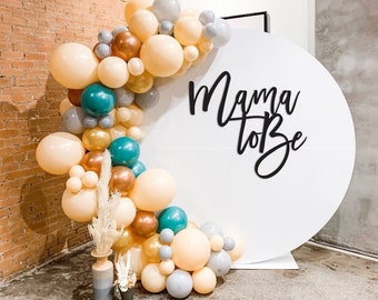 Mama To Be Baby Shower Sign Decoration - Large custom name sign - Backdrop Sign Baby Shower Gender Reveal - Mama to Be sign cutout