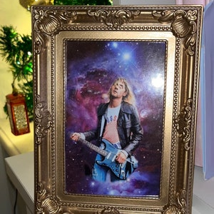 Kurt Cobain galaxy guitar print 6x4”