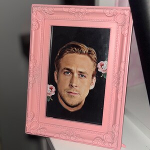 Ryan Gosling black floral print 6x4”