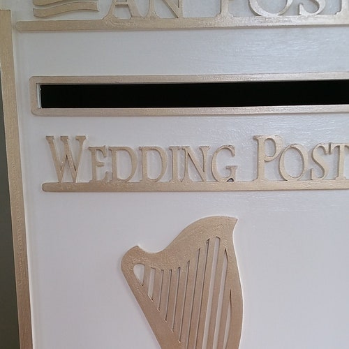 Large Lockable White Wedding Card Post Box 'little Etsy