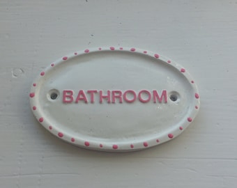 Bathroom Sign, Bathroom Door, House Sign, WC, Loo