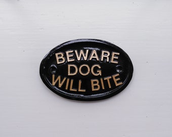beware of the dog sign screwfix