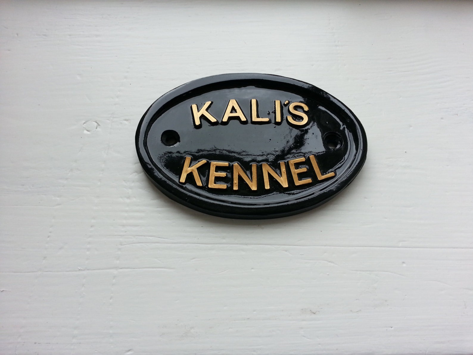 Personalised Dog House name Any Name Kennel Plaque Etsy
