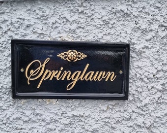 House Address / Number -Springlawn Style