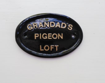 Palomar del abuelo, Día del Padre, cartel para la puerta, carreras de palomas