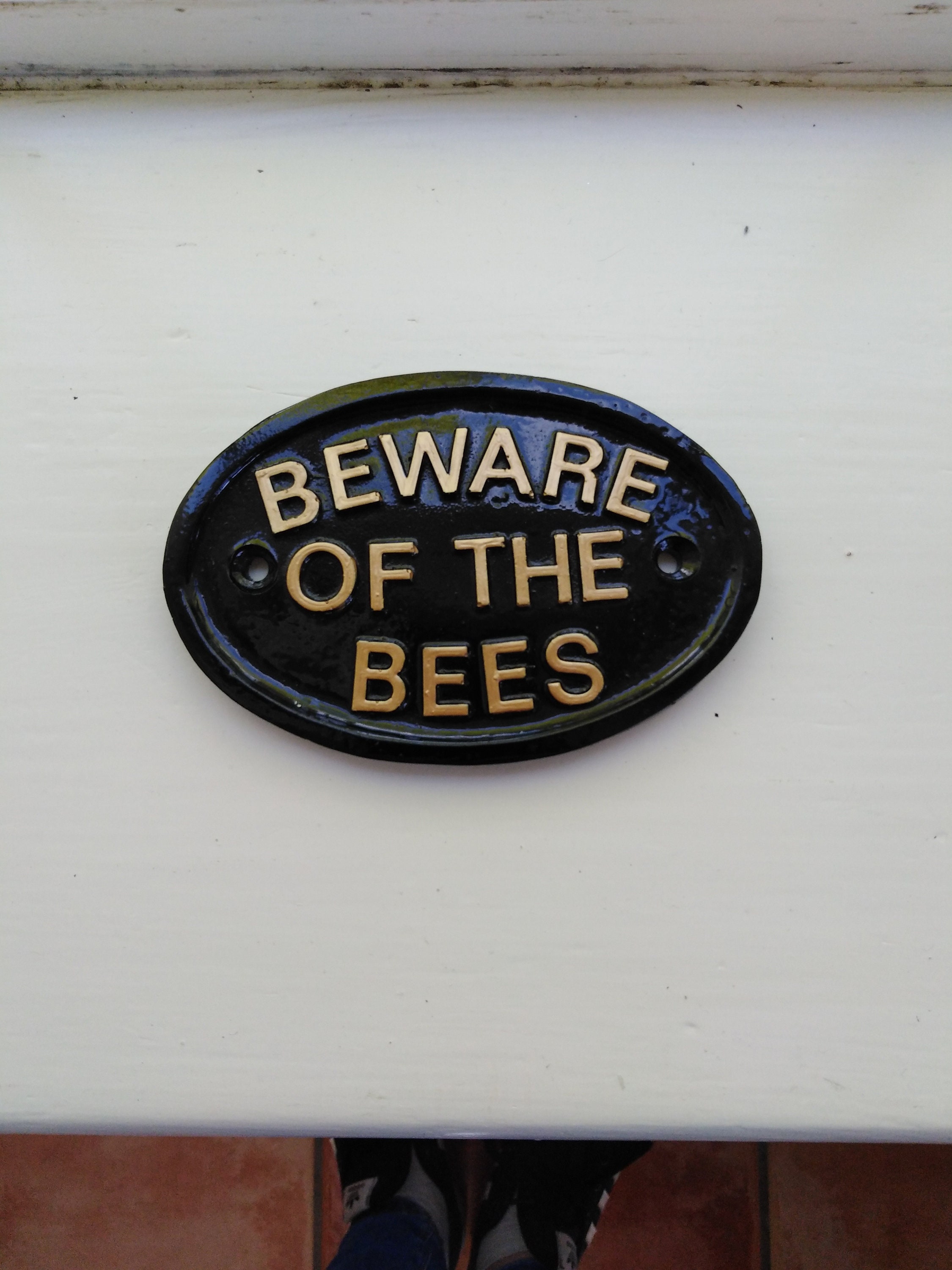 Schild Vorsicht Bienen Bienenschild Bee Bees 