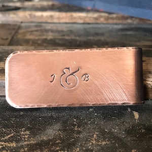 Personalized Money Clip - Copper Money Clip - - Mens Personalized Gift - Gifts for Him - Wedding Gift for Groom - Mens Money Clip
