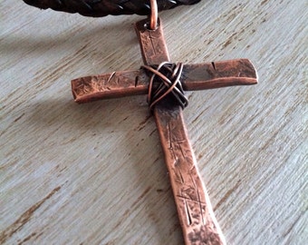 Personalized Mens Cross  Necklace - Mens Cross Necklace - Mens Cross Pendant - Anniversary Gift for Him - Christian Jewelry