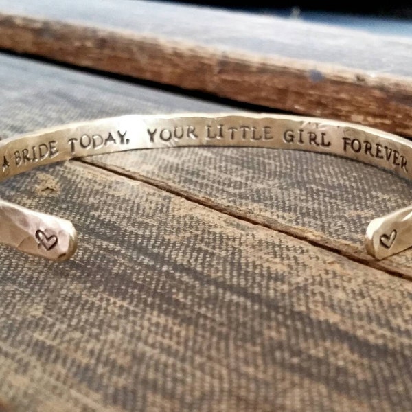 Mother of the Bride Gift Wedding Party Gift A Bride Today Your Little Girl Forever Mother of the Bride Bracelet Wedding Party Gift For Mom