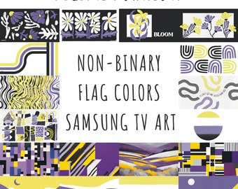 FRAME TV Art – Nicht-binäre Farben – Samsung Frame TV Art – queere Kunst – Digitaler Download – Pride Art TV – nicht-binär