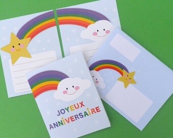 PRINTABLE KIT - Adorable kit de fête d'anniversaire Arc-en-ciel - à imprimer