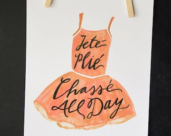 Ballet All Day Print