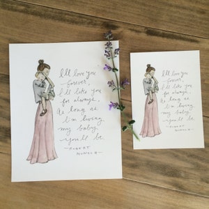 I&#39;ll Love You Forever - Illustration art print