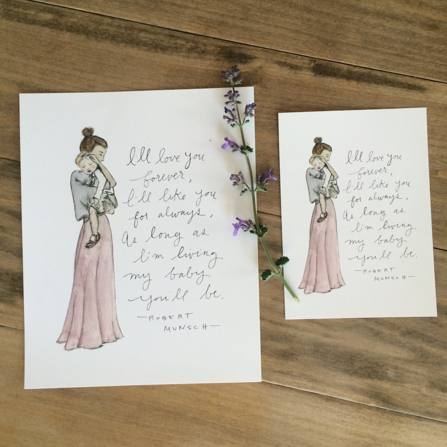 I'll Love You Forever - Illustration art print