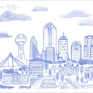 Dallas Skyline illustration