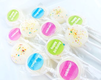 Celebrate Hard Candy Lollipops