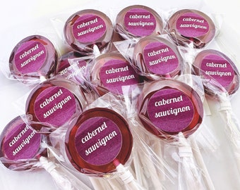 Cabernet Sauvignon Hard Candy Lollipops