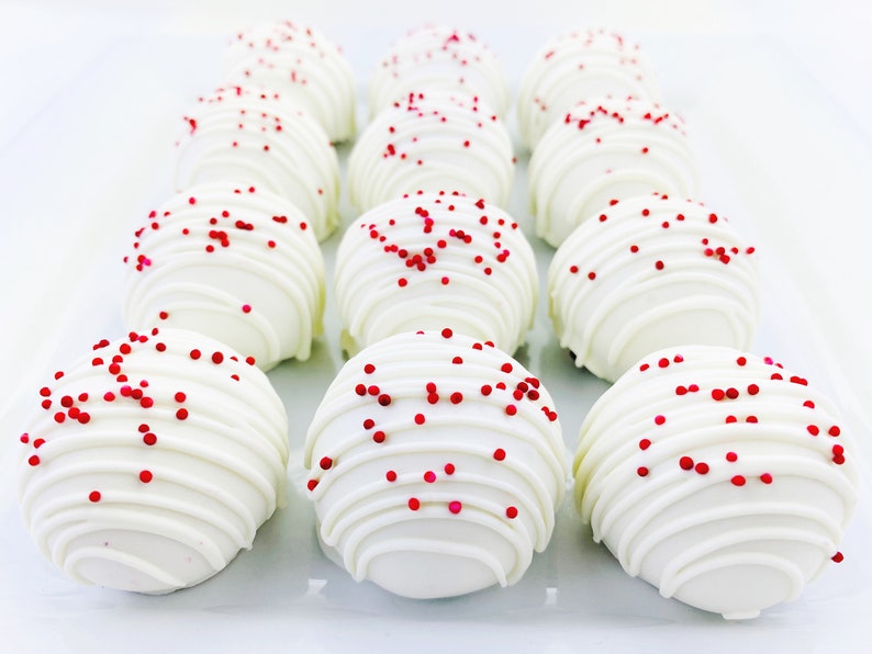 Southern Red Velvet Cake Truffles, Cake, Birthday, Shower, Wedding, Favor, Celebrate, Red image 2