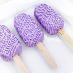 Sparkling Cakesicles, Cake Pops, Purple, Lavender, Birthday, Wedding, Party, Shower, Favor