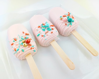 Cakesicles, Cake Pops, Vintage Glamour, Pink, Birthday, Party