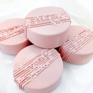 Chocolate Covered Oreos, Oreo, Birthday, Shower, Wedding, Favor, Party, Celebrate, Dusk, Rose, Pink