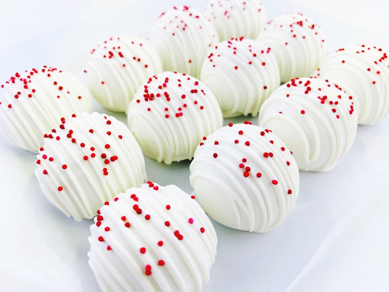 Southern Red Velvet Cake Truffles, Cake, Birthday, Shower, Wedding, Favor, Celebrate, Red image 3