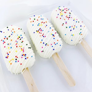 Birthday Cake Cakesicles, Cake Pops, Party, Celebrate, Rainbow