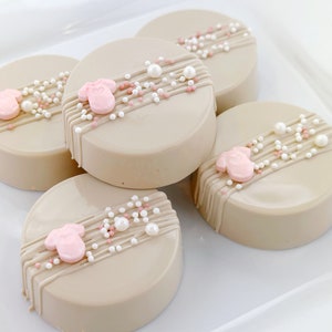Baby Shower Chocolate Covered Oreos, Onesie, Baby Girl, Baby Pink, Oreo, Shower, Favor, Celebrate