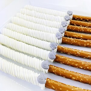 Chocolate Covered Pretzel Rods, Elephant, Pretzel, Shower, Birthday, Wedding, Celebrate, Favors