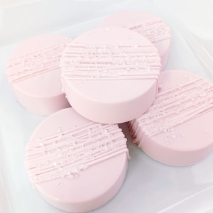 Chocolate Covered Oreos, Oreo, Birthday, Shower, Wedding, Favor, Party, Celebrate, Baby Pink