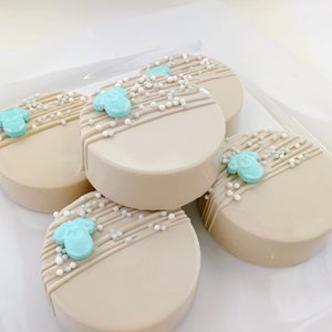 Baby Shower Chocolate Covered Oreos, Onesie, Baby Boy, Baby Blue, Oreo, Shower, Favor, Celebrate