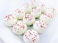 Southern Red Velvet Cake Truffles, Red Velvet Cake Balls, White Chocolate Dessert, Cream Cheese Cake Truffles, One Dozen