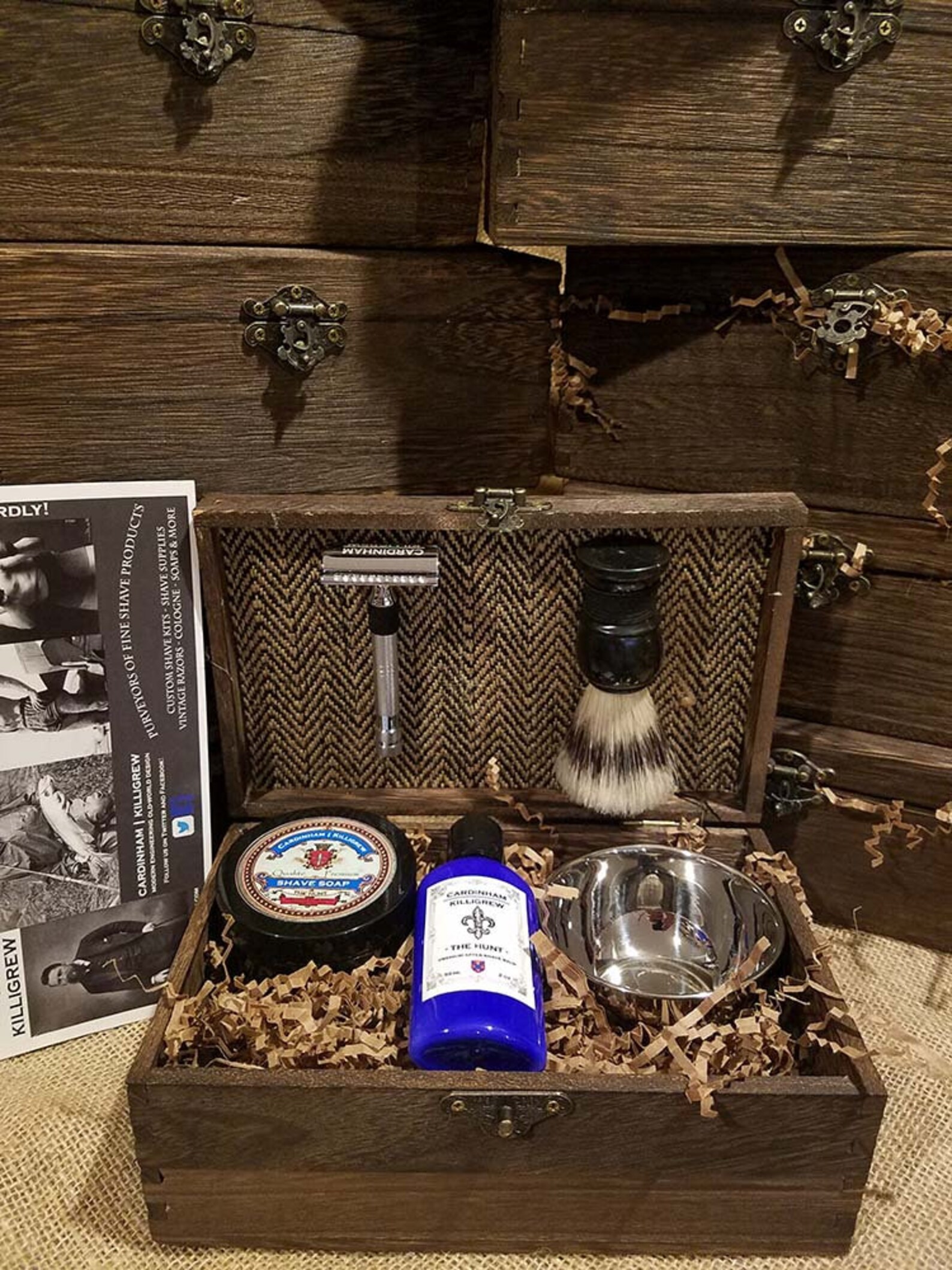 Personalized Shaving Kit wooden Shave Kit christmas gifts for Etsy
