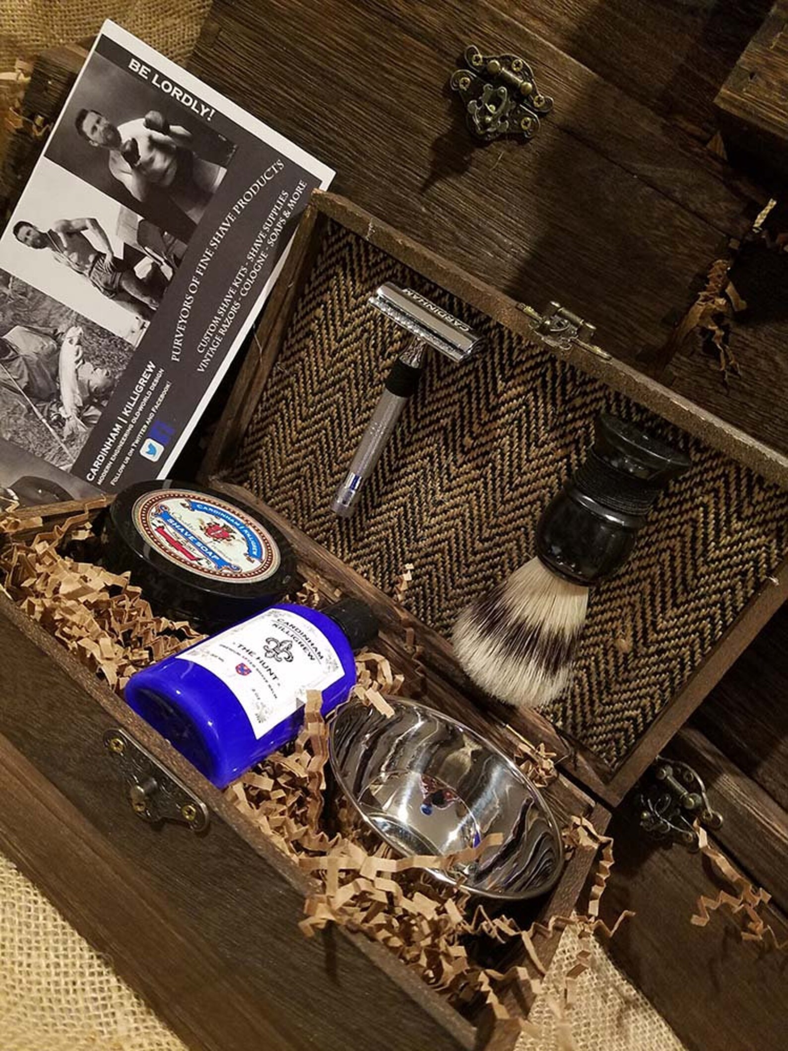 Personalized Shaving Kit wooden Shave Kit christmas gifts for Etsy