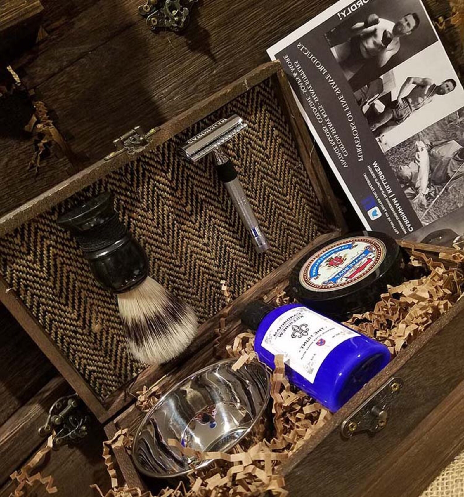 Personalized Shaving Kit wooden Shave Kit Groomsmen Gift Box Etsy