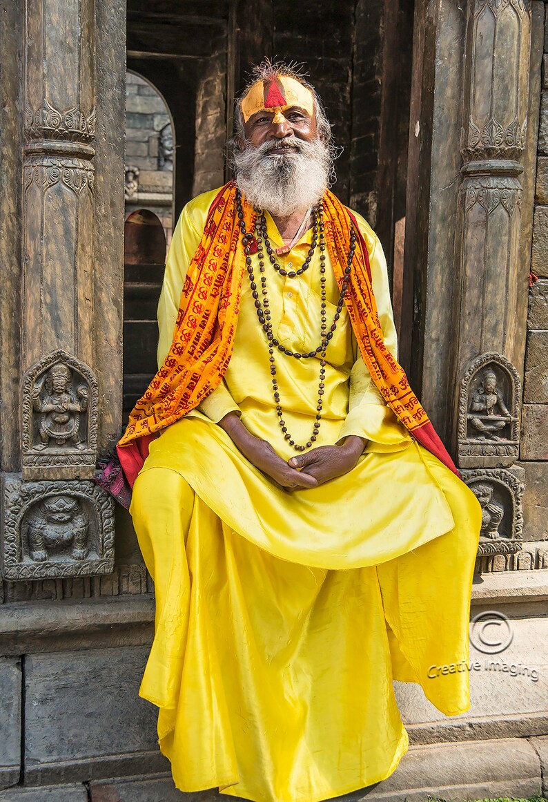 Nepal Kathmandu Yogi Pashupati Area Holy Temple Nature Etsy