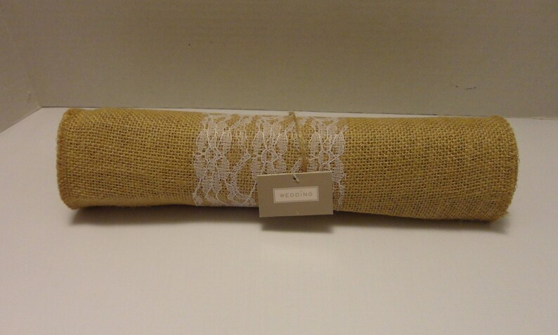 Wedding Table Runner Burlap 12 Wide 10 Foot Roll Image 0