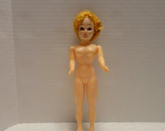 Pretty 1950's Plastic Doll Sleepy Eyes