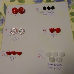 Vintage Glass Buttons Your Choice