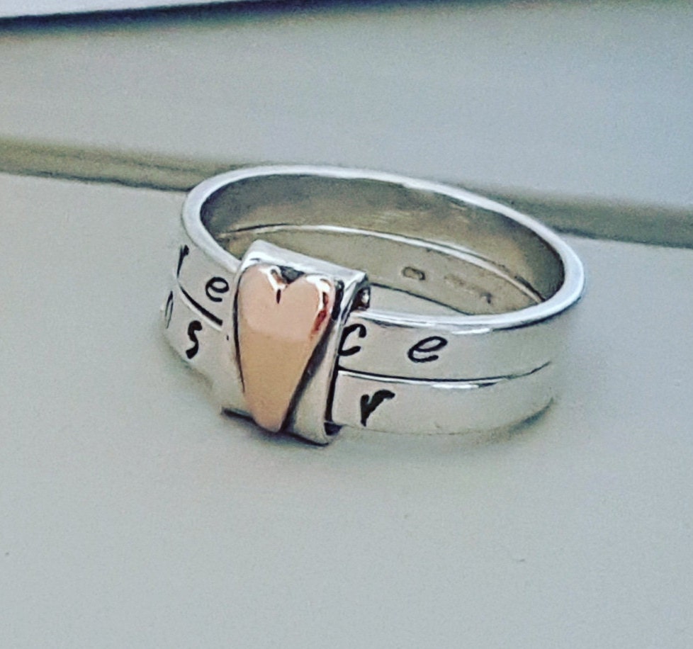 Personalised Stacking Rings Stacking Name Rings / Etsy UK