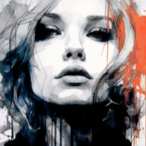 Cross Stitch Pattern &quot;Watercolor Woman II&quot; PDF | Easy Full Coverage Counted Cross Stitch | Pattern Keeper