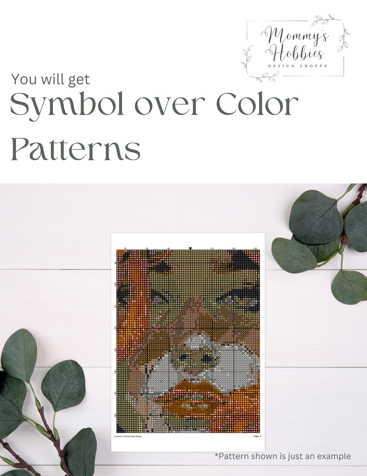 Modern Cross Stitch painted Cat PDF Easy Full Coverage Counted Cross ...