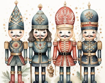 Holiday Cross Stitch Pattern &quot;Christmas Nutcrackers&quot; PDF | Easy Full Coverage Counted Cross Stitch | Pattern Keeper