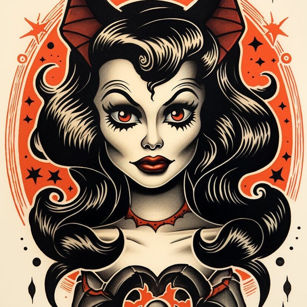 Vampire Pin Up - Etsy