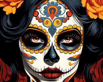 Modern Horror Cross Stitch "Day of the Dead" PDF | Easy Full Coverage Counted Cross Stitch | Pattern Keeper