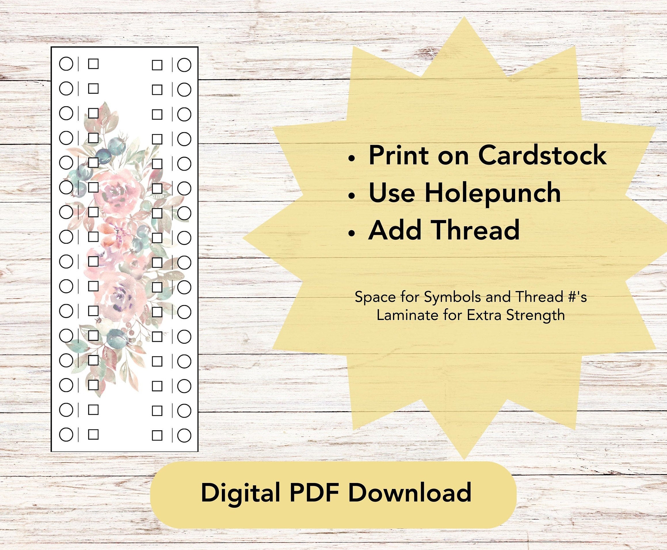 HARFINGTON 120pcs Embroidery Floss Bobbins, Plastic Botswana