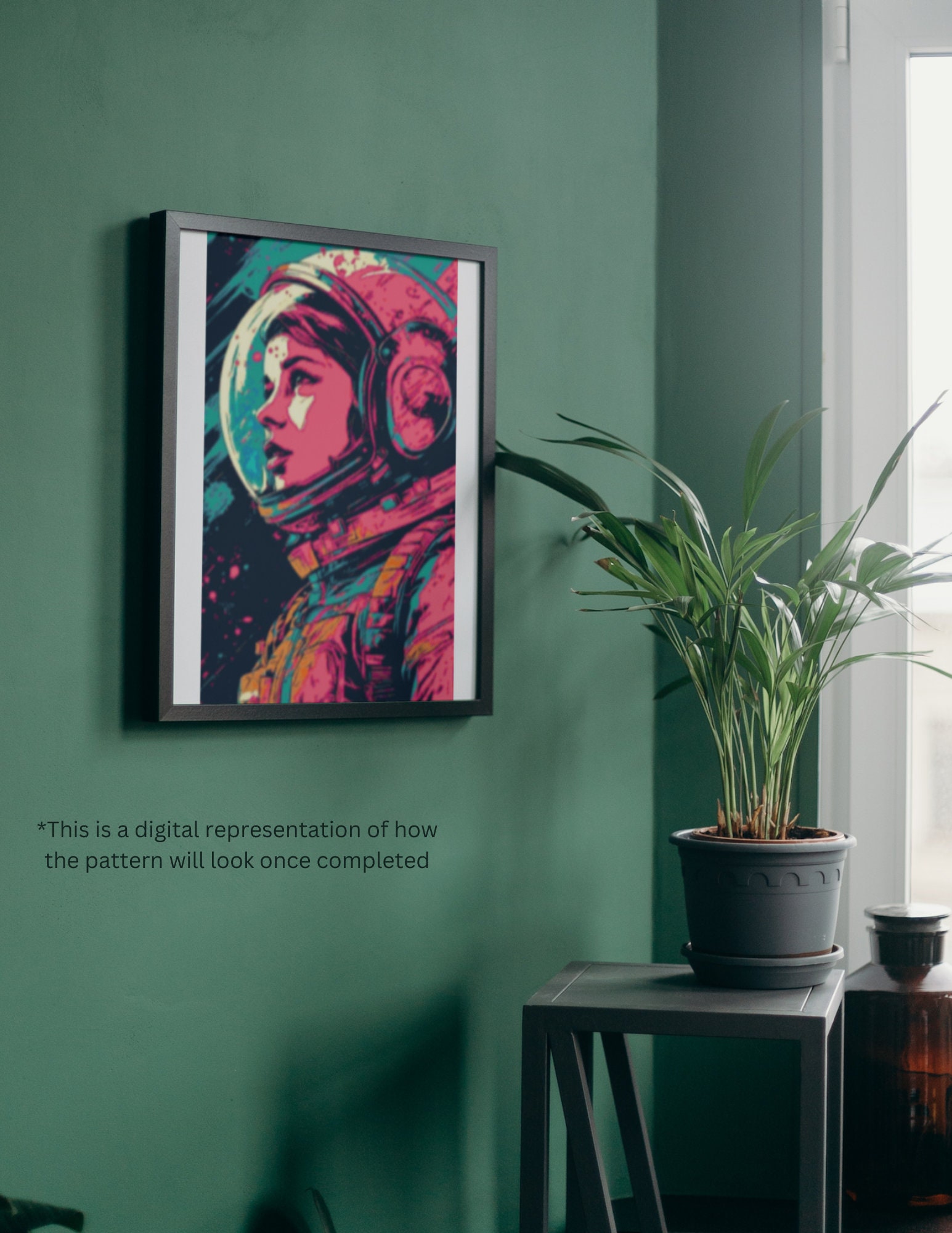 Fantasy Space Cross Stitch Pattern "astrogirl" PDF | Easy Full Coverage ...