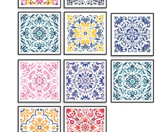 Moroccan Tile Cross Stitch Pattern BUNDLE | Set of 10 | Simple Counted Cross Stitch PDF | Pattern Keeper Compatible
