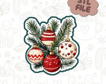 Festive Pine Ornament STL Cookie Cutter – Digital 3D Printable Christmas Holiday Cookie File